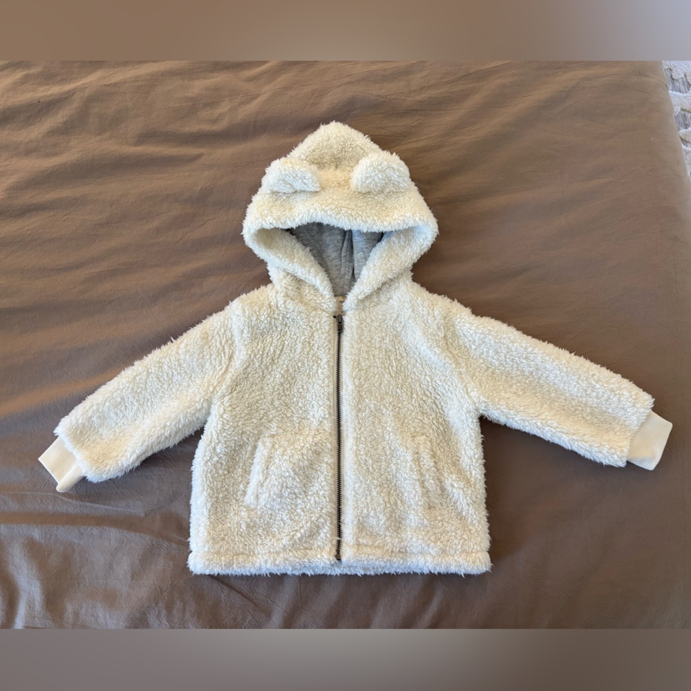 Tucker + Tate Cream Cozy Hooded Jacket